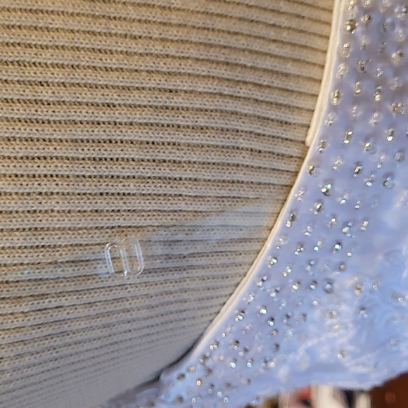 Wedding dress full chapel train 4 pcs beaded applique embroidery strapless - Picture 12 of 17